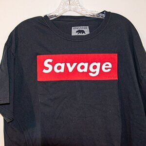 Ring of Fire "Savage" T-Shirt Black Mens 2XL